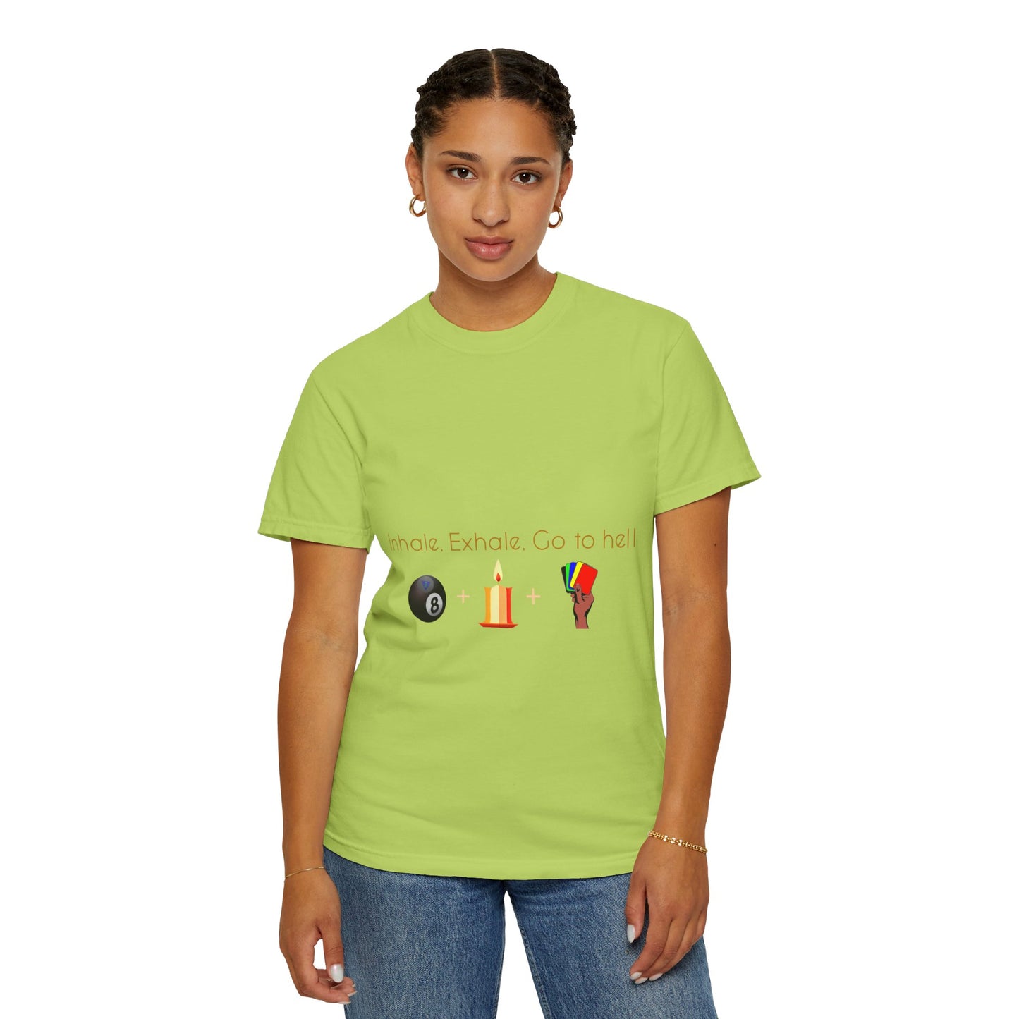 Inhale-Exhale Unisex Garment-Dyed T-shirt
