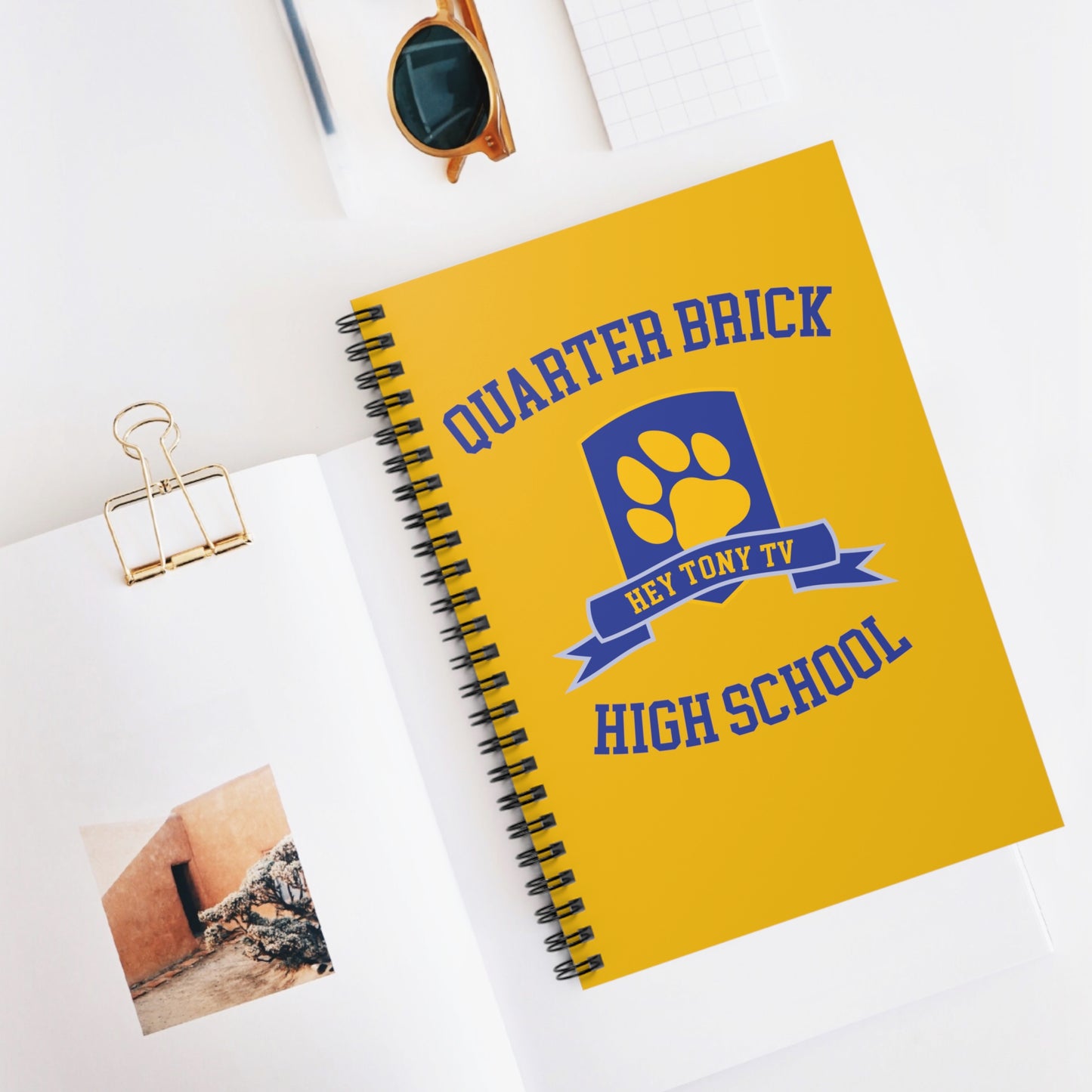 QuarterBrick High School Spiral Notebook - Ruled Line
