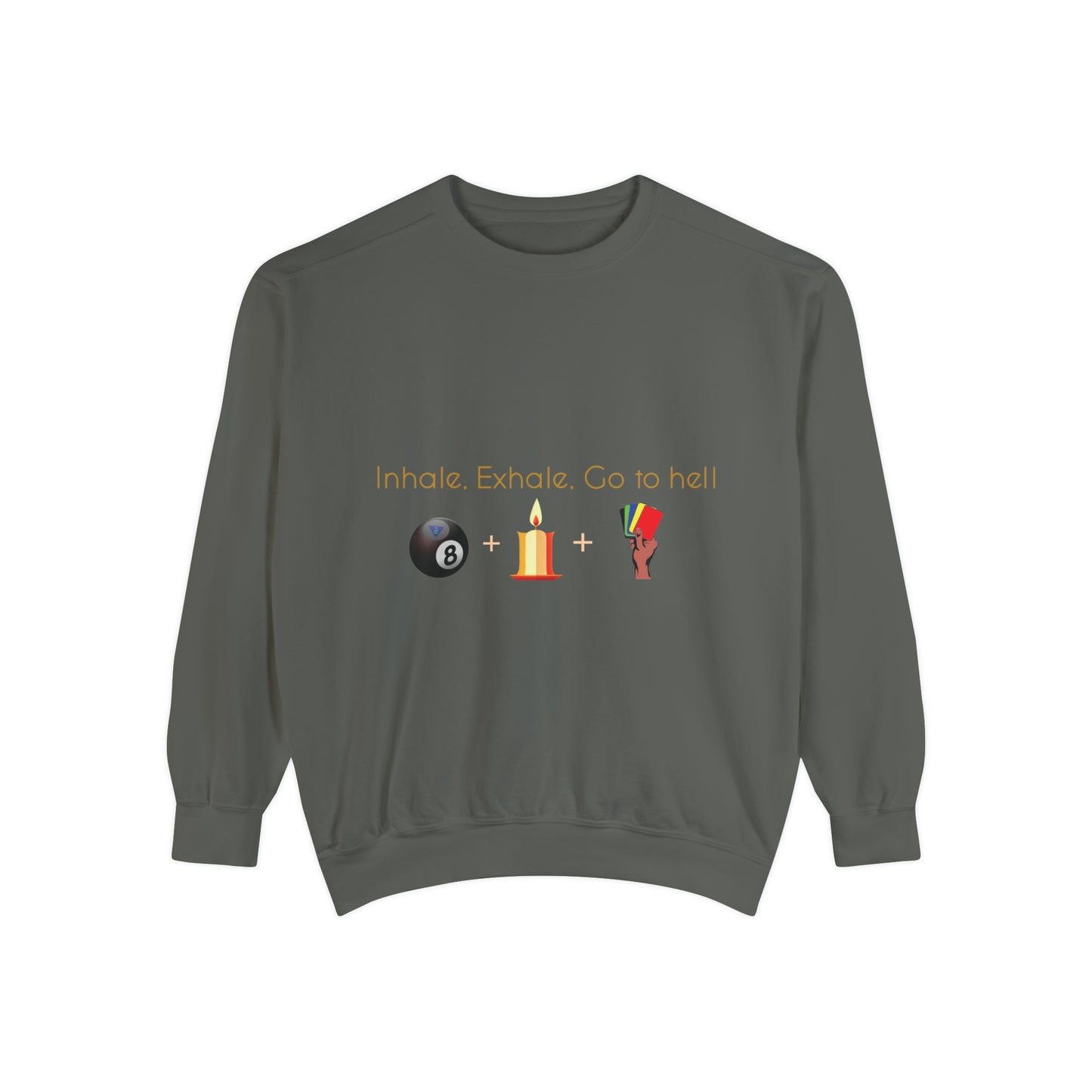 Inhale-Exhale Unisex Garment-Dyed Sweatshirt