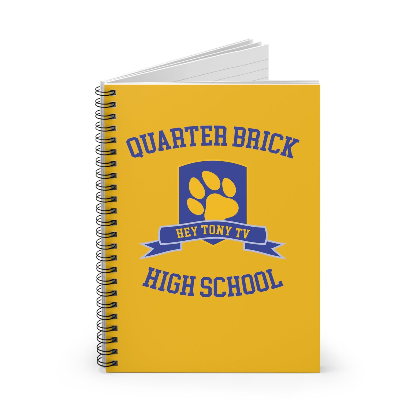 QuarterBrick High School Spiral Notebook - Ruled Line