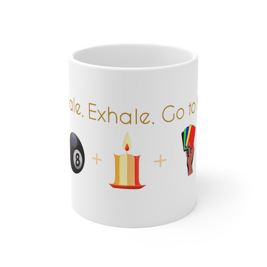 Inhale-Exhale Ceramic Mug 11oz
